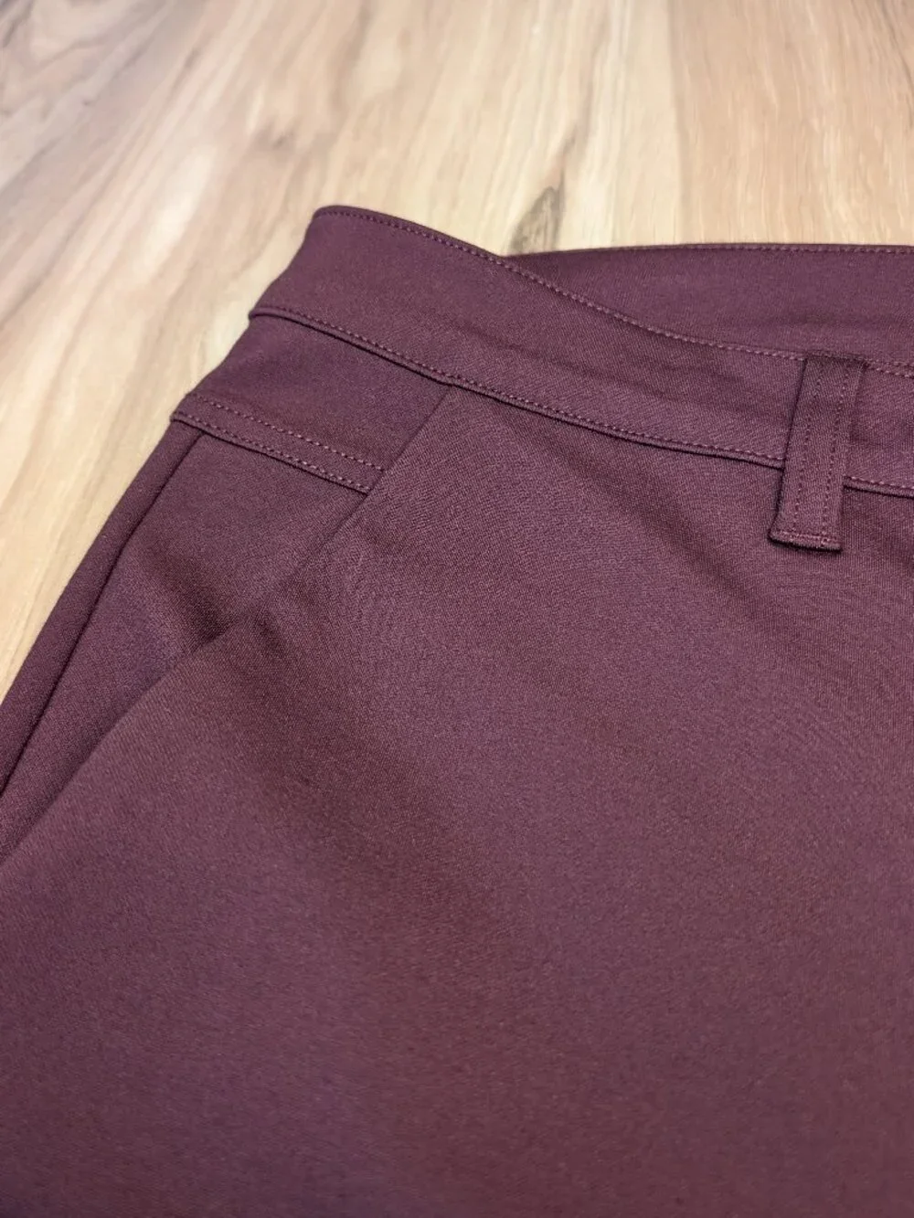 BYLT Men's 40 Waist Premium Basics Everyday Pants 2.0 Slim Fit, Maroon, Like New